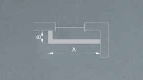 Gehrungsschnitt (Eckverbindung für 2-läufige Vorhangschienen) Artikelbild